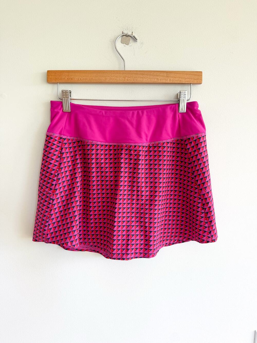 Addison Bay The Everyday Geometric Mini Activewear Skort Pink S